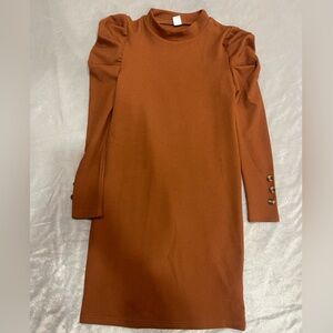 SHEIN Brown Casual Kids Dress